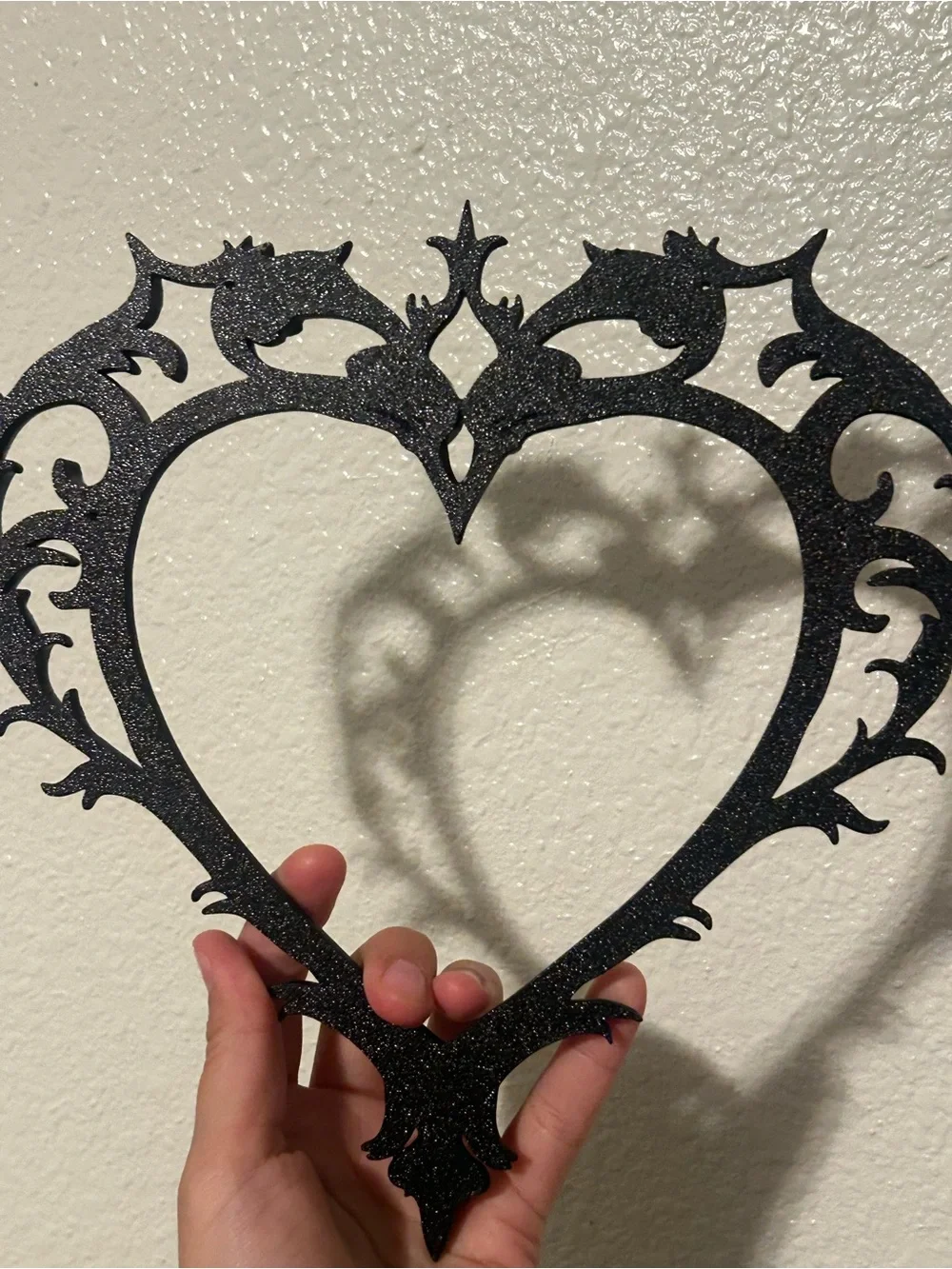 Goth Black Heart Wall hanging/art